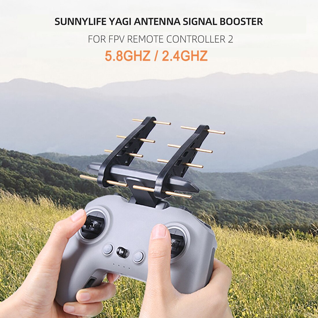 2.4/5,8 GHz Yagi-antenne Verstärker Drohne Fernbedienung Signal Booster für DJI FPV Fernbedienung 2 Sport Kameras zubehör