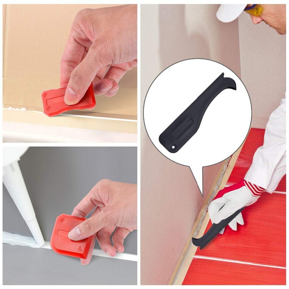 12 pcs Silicone Sealant Spreader Spatula Scraper For Door Caulk Tool Kit Silicone Sealant Tool Window Caulking Finishing Tools