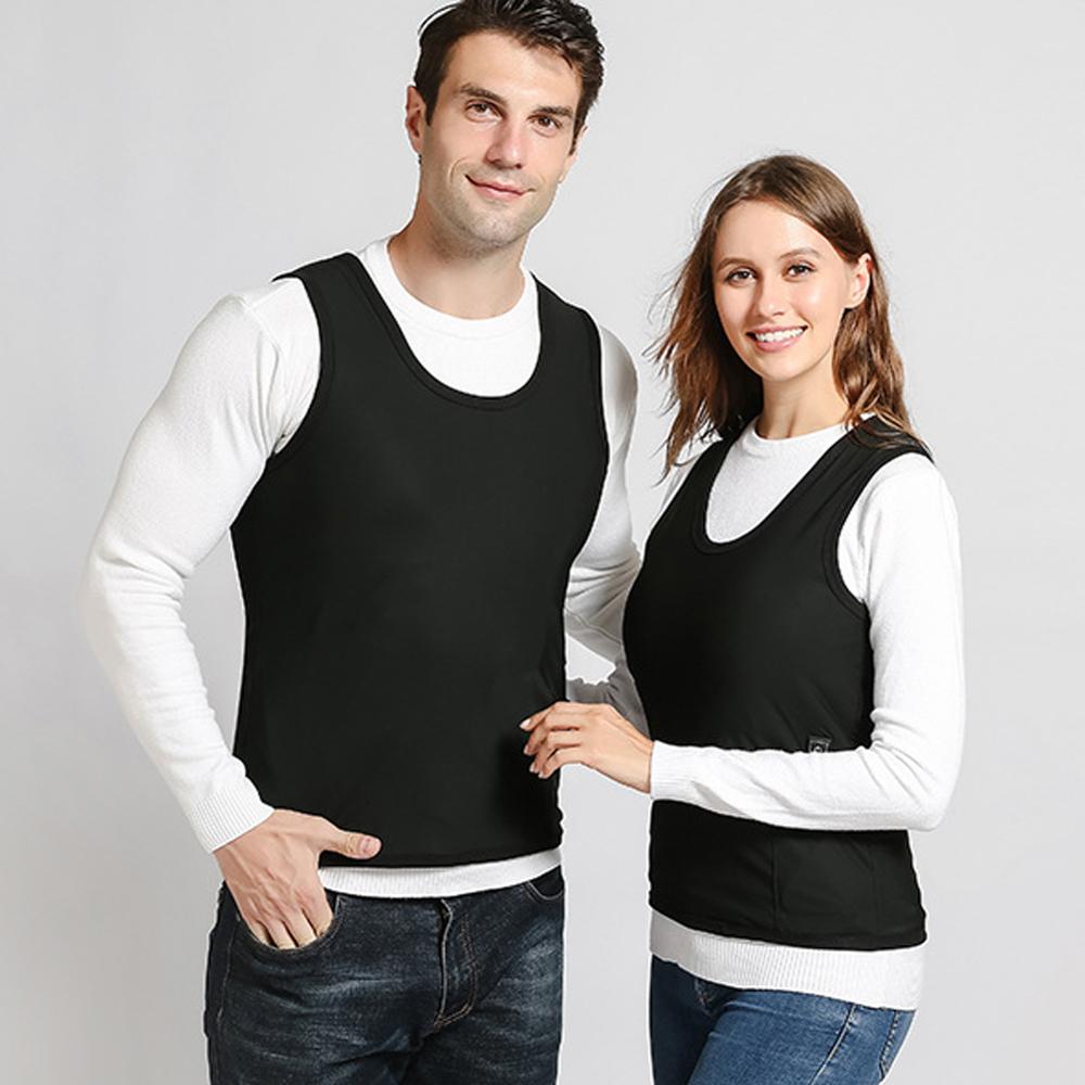 3 Areas heating vest jacket USB male and female same style electric heating vest winter wool soft heating vest warm hiking vest