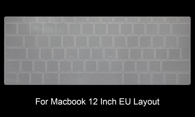 Dla Apple Macbook Air Pro Retina 11 12 13 15 17 touch bar 13.3 15.4 2017 osłona klawiatury skóry Euro ue wersja europejska: 12 inch A1534