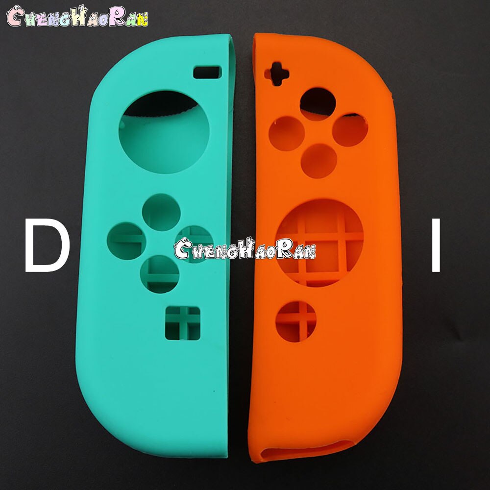 1pair Silicone Rubber Skin Case Cover For Nintendo Switch Joy-Con left right Controller NX NS Joycon Anti-slip Soft Case: DI