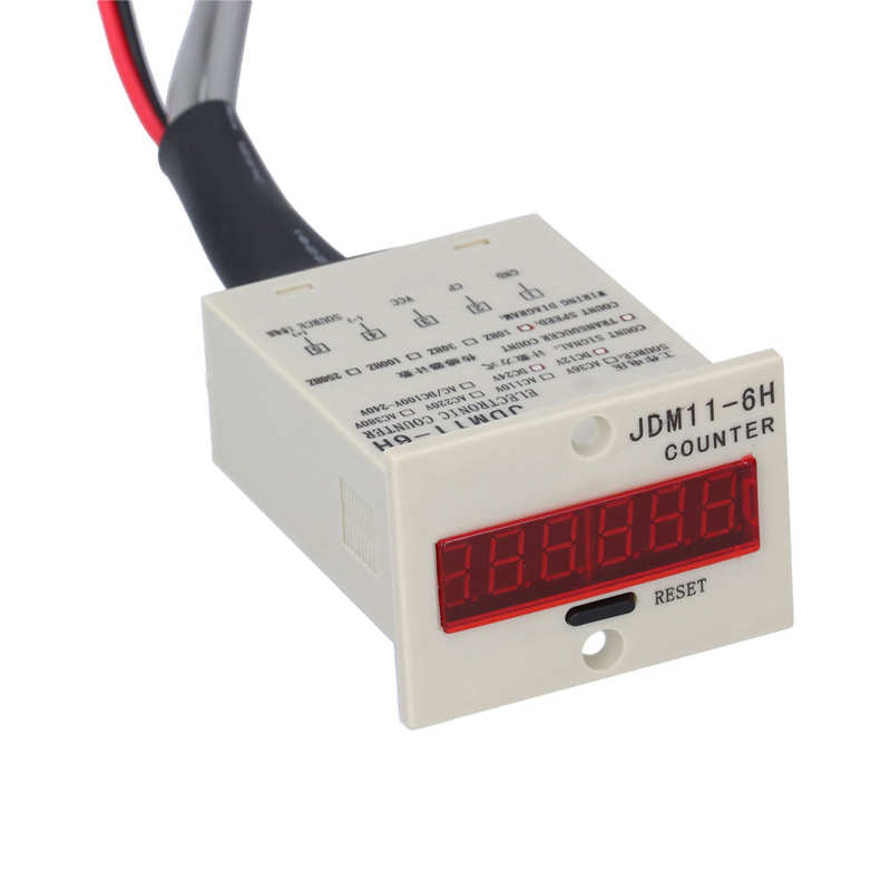BERM LED Electronic Counter Inductive Digital Display Panel Install Counting Tool JDM11‑6H Induction Counter Digit Electronic