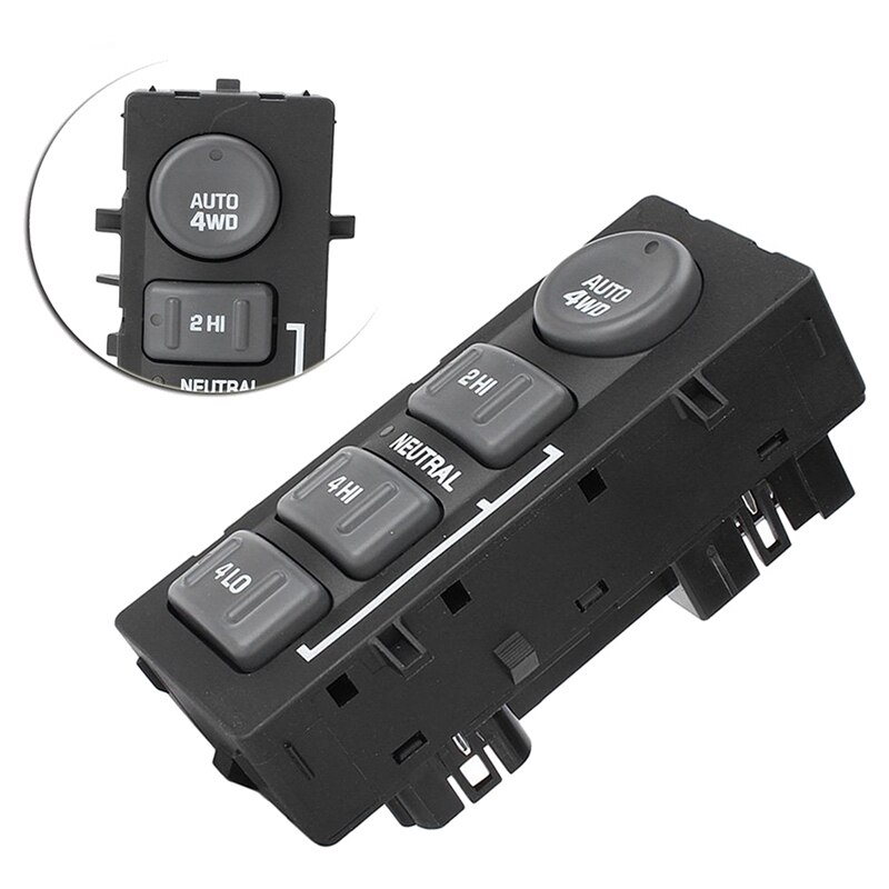 15709327 4 Wheel Drive Control Switch 4WD 4X4 Transfer Case Button for Chevrolet AVALANCHE Silverado TAHOE GMC Sierra