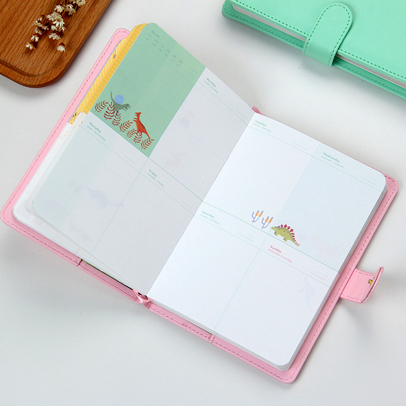 Carnet planificateur hebdomadaire doux sans limite d&#39;année, planificateur agenda pour étudiant, livre Pages en couleur, , fournitures scolaires,