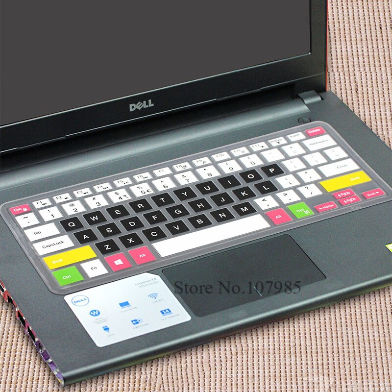 Laptop keyboard cover Protector Skin For Dell Inspiron 13 7373 7437 7370 E7370 13.3"/ Inspiron 15 15.6" 7000 5579 7573 P70F: candyblack