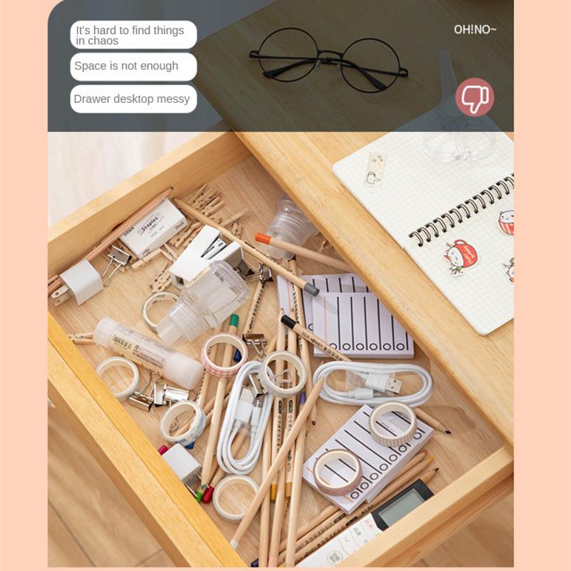 Bureau Lade Organizer Bureau Diversen Briefpapier Opbergdoos Bak Cosmetica Make-Up Organizer Home Office Lade Divider Container