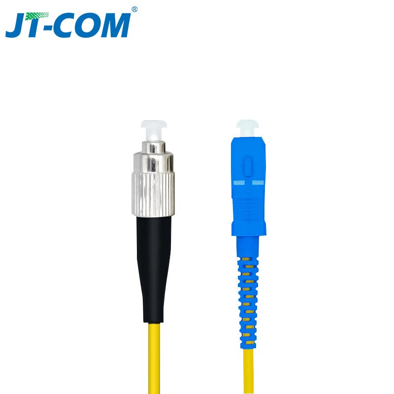 3M Fiber Optic Patch Cable SC/FC/ST/LC UPC Fiber Connector Single Mode Single Core Optical Fiber Patch Cord: SC UPC-FC UPC 3m