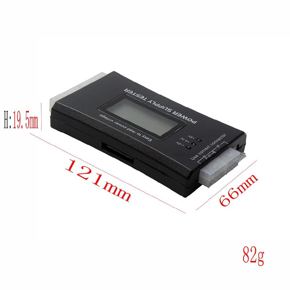 Digital LCD Display PC Computer 20/24 Pin Power Supply Tester Checker Power Measuring Diagnostic Tester Tools