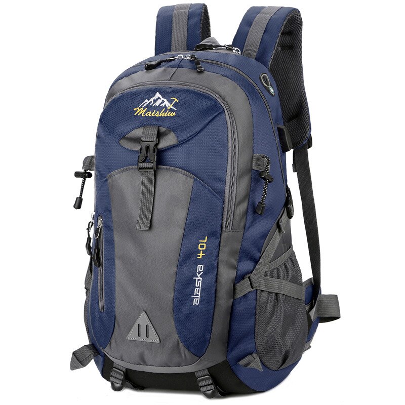 Unisex 40L Waterdichte Mannen Rugzak Travel Pack Sport Bag Pack Outdoor Bergbeklimmen Wandelen Klimmen Camping Rugzak Voor Mannelijke: Deep blue