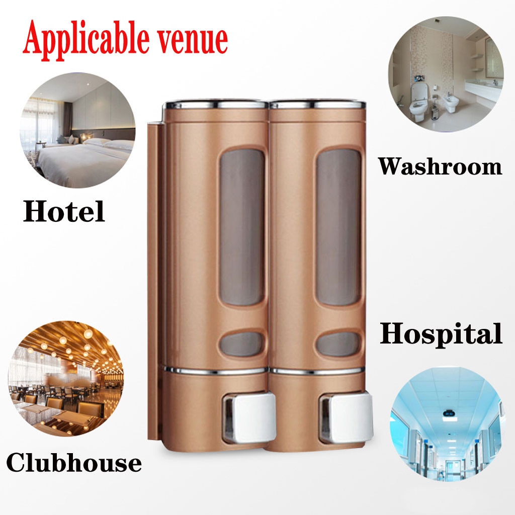 40# 400ML Wall Mount Washing Lotion Soap Shampoo Hand Sanitizer Dispenser Wall Mounted Bathroom Soap Shampoo Dispenser for home