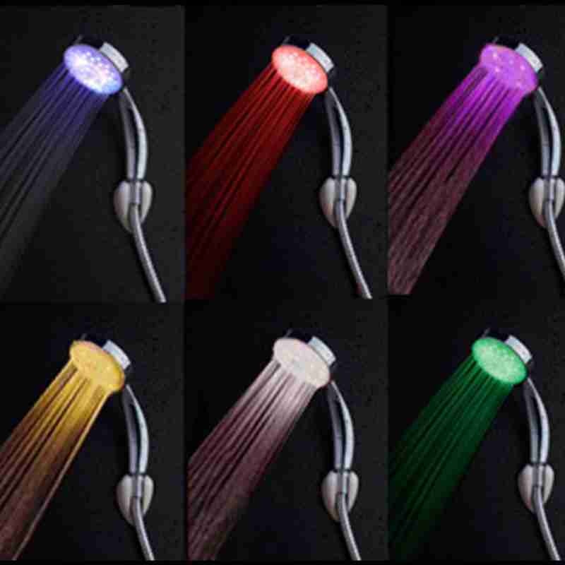 LED Dusche Kopf Bunte Leucht Badezimmer Dusche Kopf Haushalt Kreative Kontrolle Kopf LED Temperatur Dusche