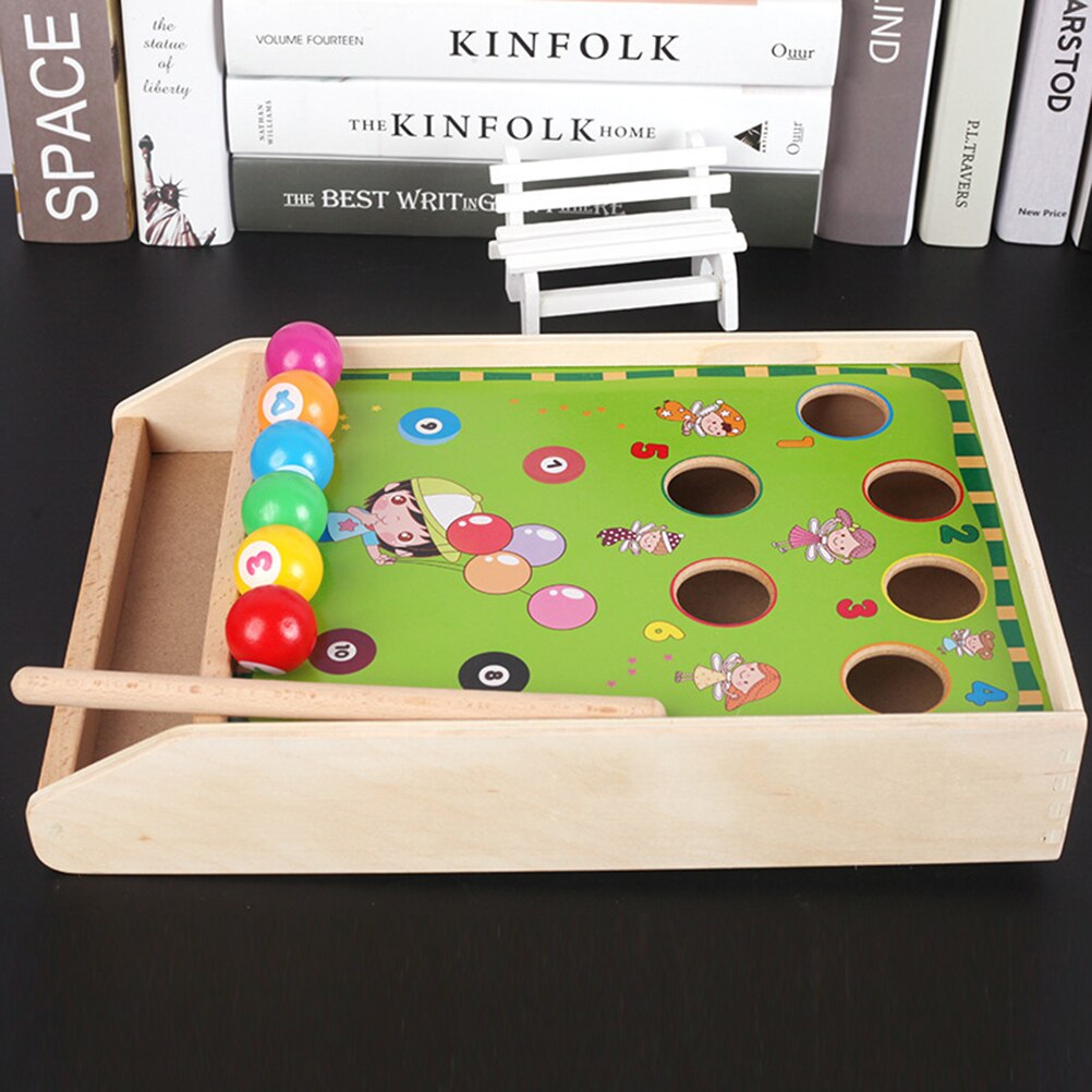 1 conjunto jogo de mesa brinquedos mini brinquedos de bilhar brinquedo interativo de madeira suprimentos de jogo educativo para casa berçário