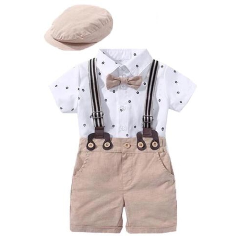 Spædbarn lille barn nyfødt baby dreng tøj sæt første fødselsdag sommer baby dreng tøj sæt børn baby dreng beklædning sæt sommer