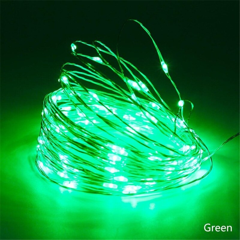 10M 5M USB Operated LED String Lights Fairy bulb for Christmas Xmas Garland Party Wedding Decoration ourdoor Red Green Blue