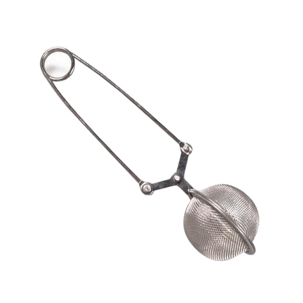 Stainless Strainer Steel Mesh Ball Tea Leaves Filter Squeeze Locking Spoon Tea Ball Infuser Tea Making Tools