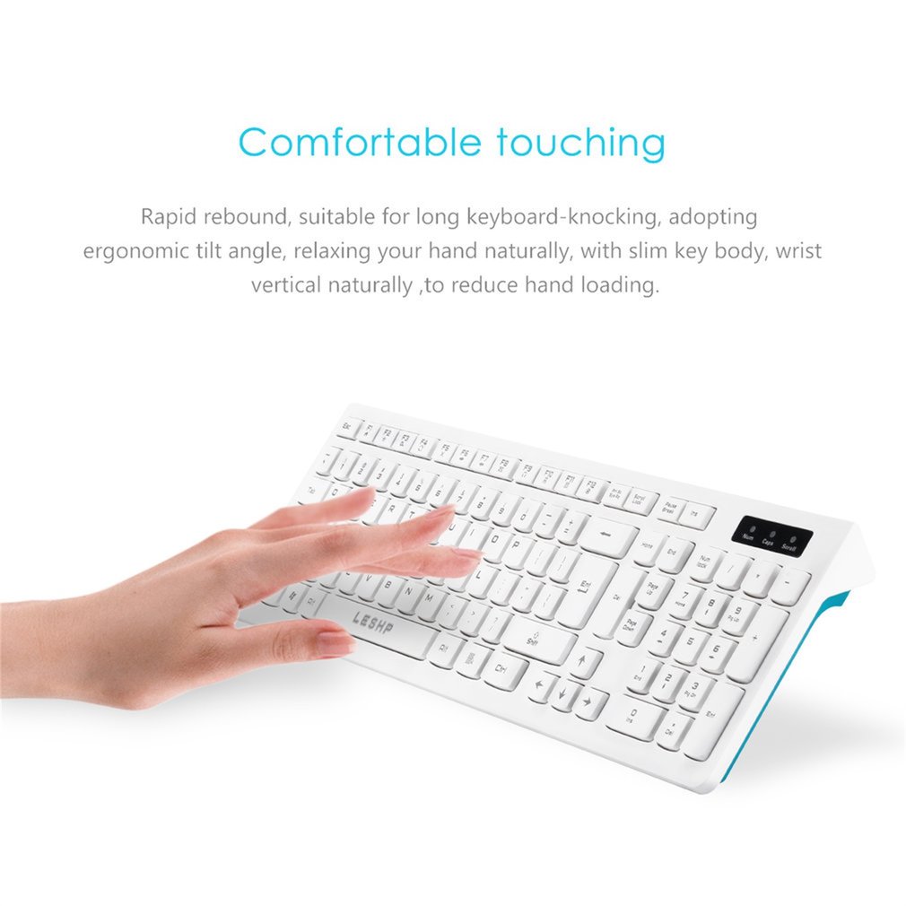 Ultra-Dunne Chocolade Bedraad Toetsenbord Desktop Office Home Games Slim Mute Computer 104 Toetsen Full-Size Ergonomisch