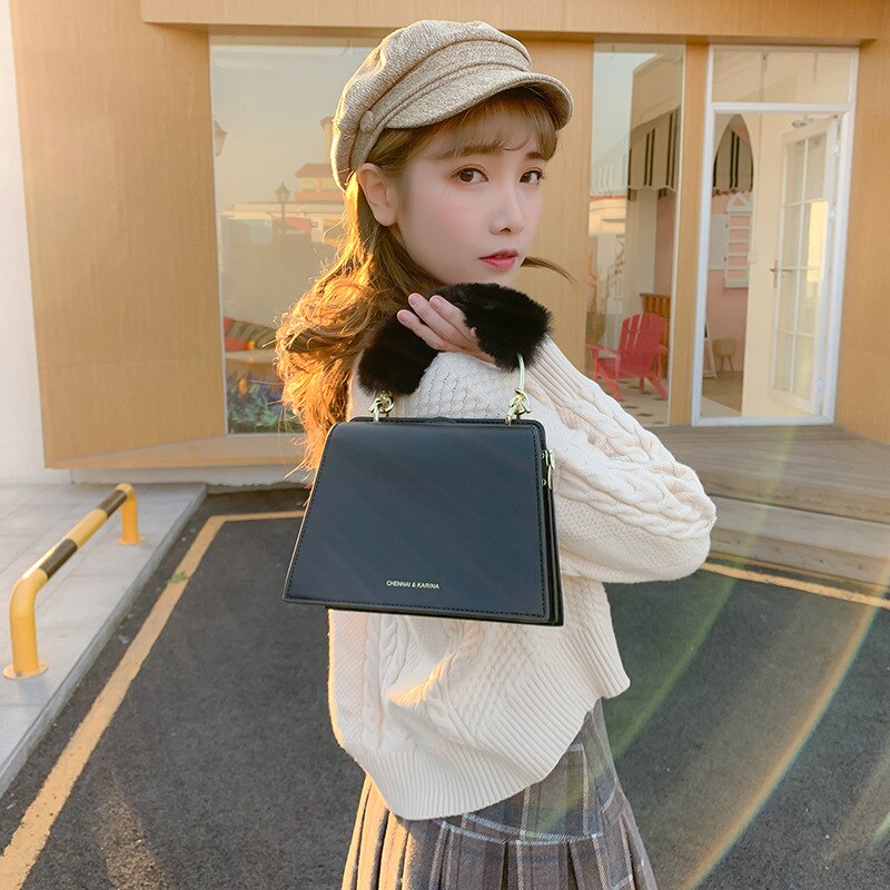 Women's Plush Bag Style Cool Portable Shoulder/Crossbody Bag