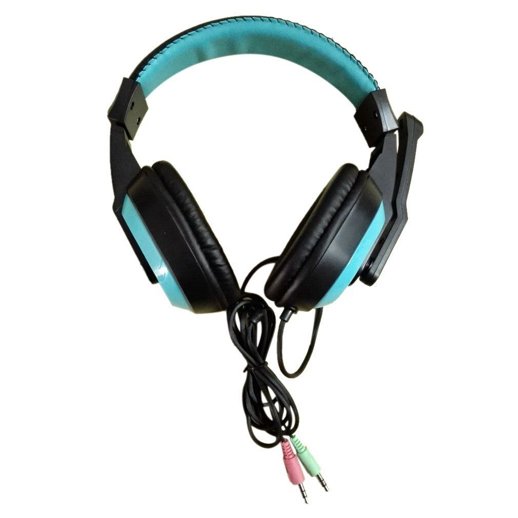 Spielen Kopfhörer 3,5mm Einstellbare Stereo Typ Lärm-abbrechen Computer Headset Mit Mikrofone Für PC Gamer: Blau