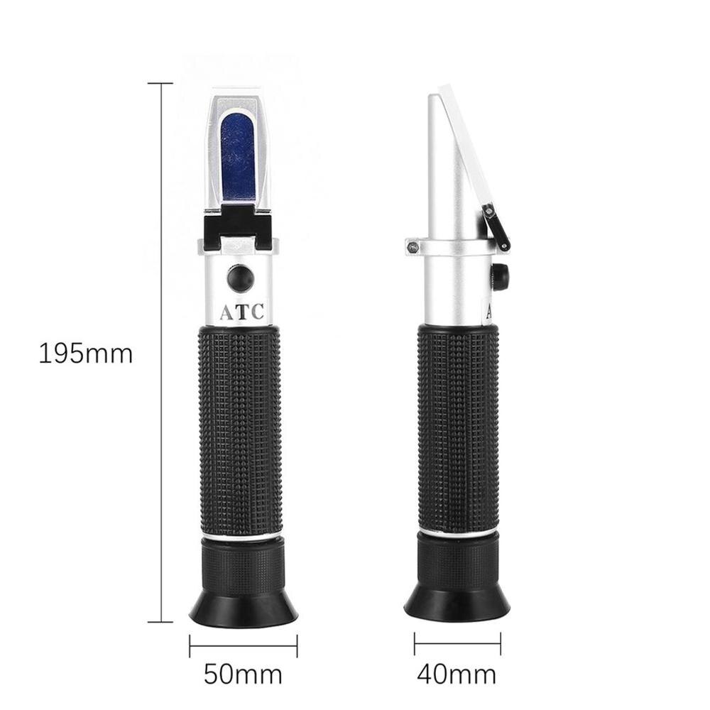 Medidor de refractómetro de salinidad de agua marina de doble escala de mano, salimetro 0 ~ 10%, herramienta de medición para monitoreo de agua de mar de acuario: Default Title