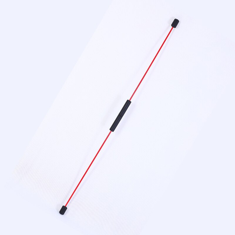 Flexi Oefening Bar Elastische Training Staaf Fitness Stok Hoge Frequentie Trillingen Gym Workout Apparatuur Verwijderbare-40: Red