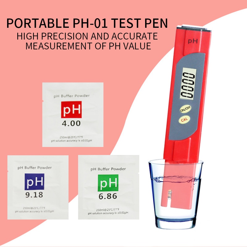 Ph Meter 0.01 Ph Hoge Nauwkeurigheid Water Quality Tester Digitale Ph Test Pen Water Quality Tester Water Ph Balans Tester draagbare