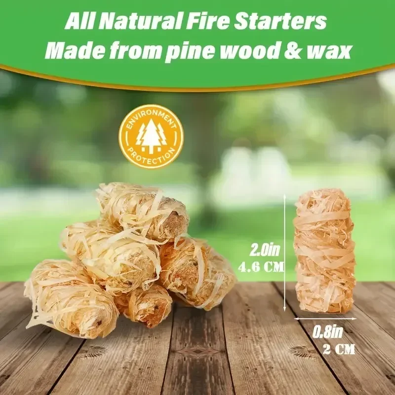 Démarreur naturel 100g/500g/1000g, bâton de bois de cire, adapté au cheminée, poêle à barbecue, four de cheminée, allumage au charbon de bois
