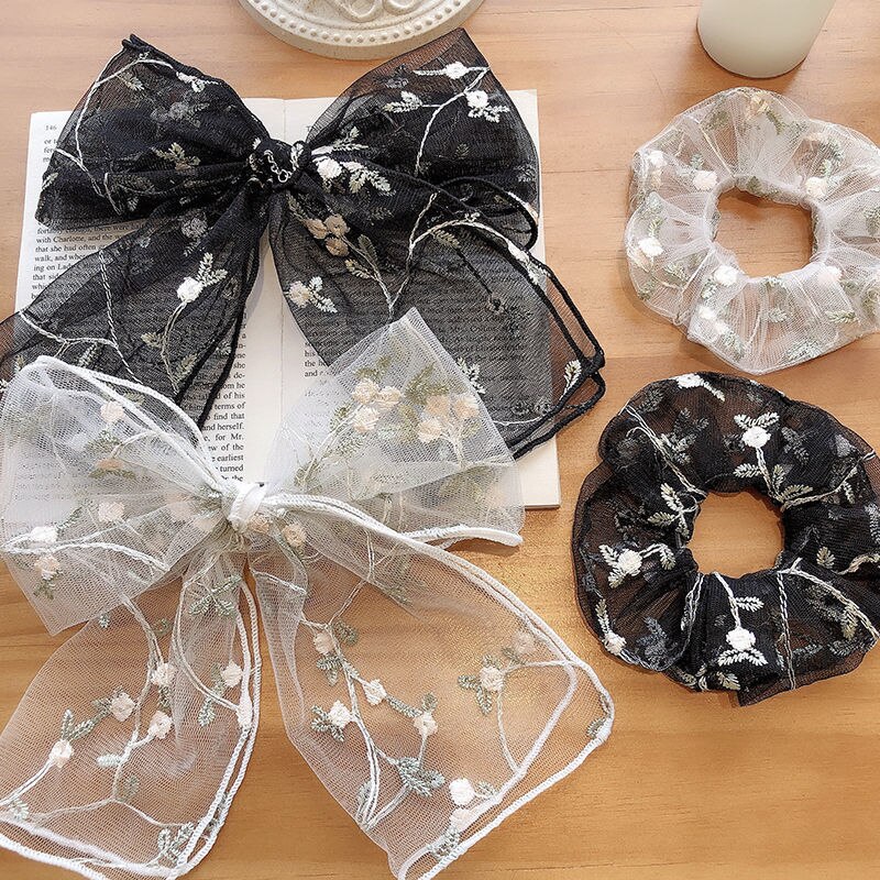 Vlinder Haar Clips Voor Meisjes Boog Haar Accessoires Baby Clips Haarspelden Mesh Kant Haar Grips Haarspeldjes Hoofdtooi Hair Wear