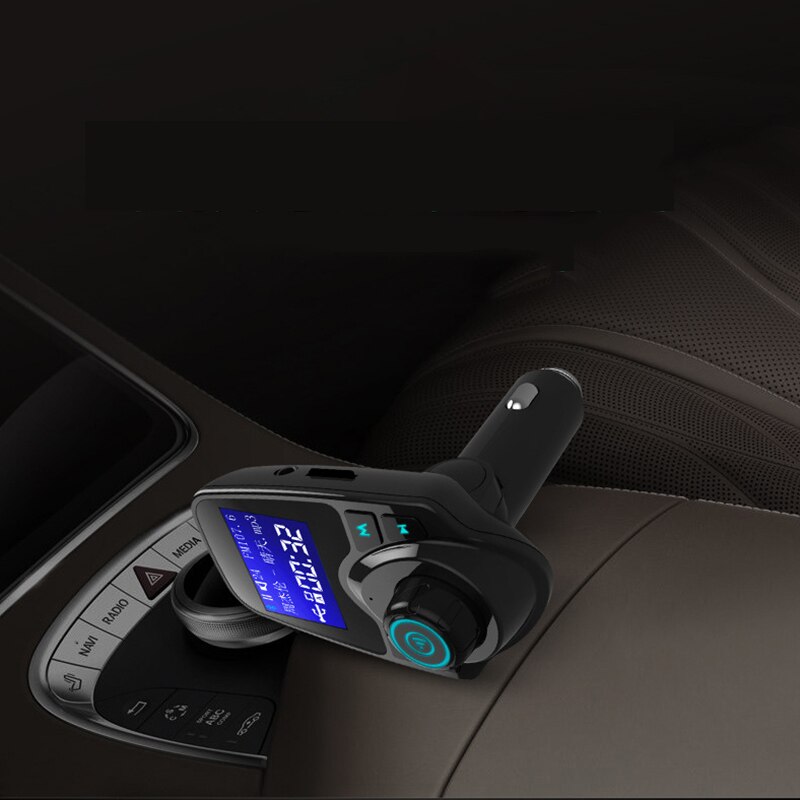 T11 bil  mp3 afspiller trådløs bluetooth fm sender fm modulator håndfri bilsæt  a2dp dobbelt usb oplader til telefon
