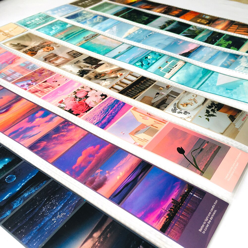 8Pcs/pack Time Fragment Series Journal Decorative Stickers Scrapbooking Stick Label Diary Stationery Album Film Stickers