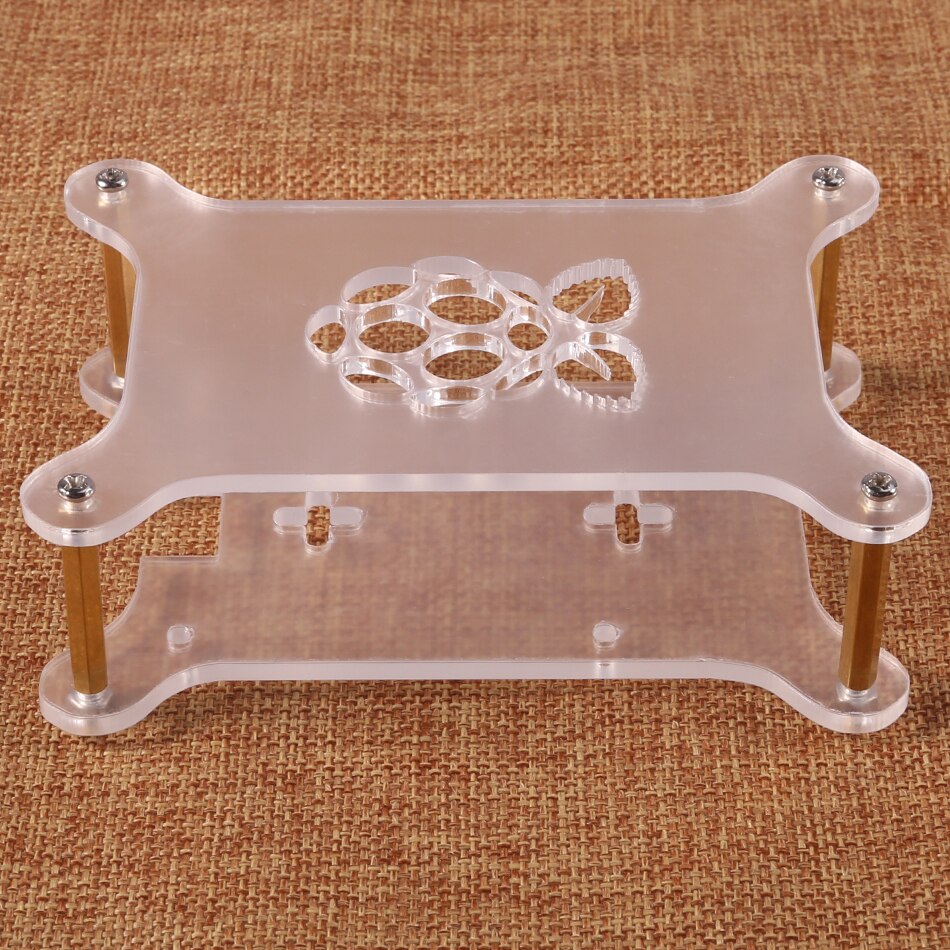 Raspberry Pi 4 Case Acrylic Case Stackable Dog Bone Box Clear Enclosure Fits Raspberry Pi 3 Model B 3B Plus 2B 4B