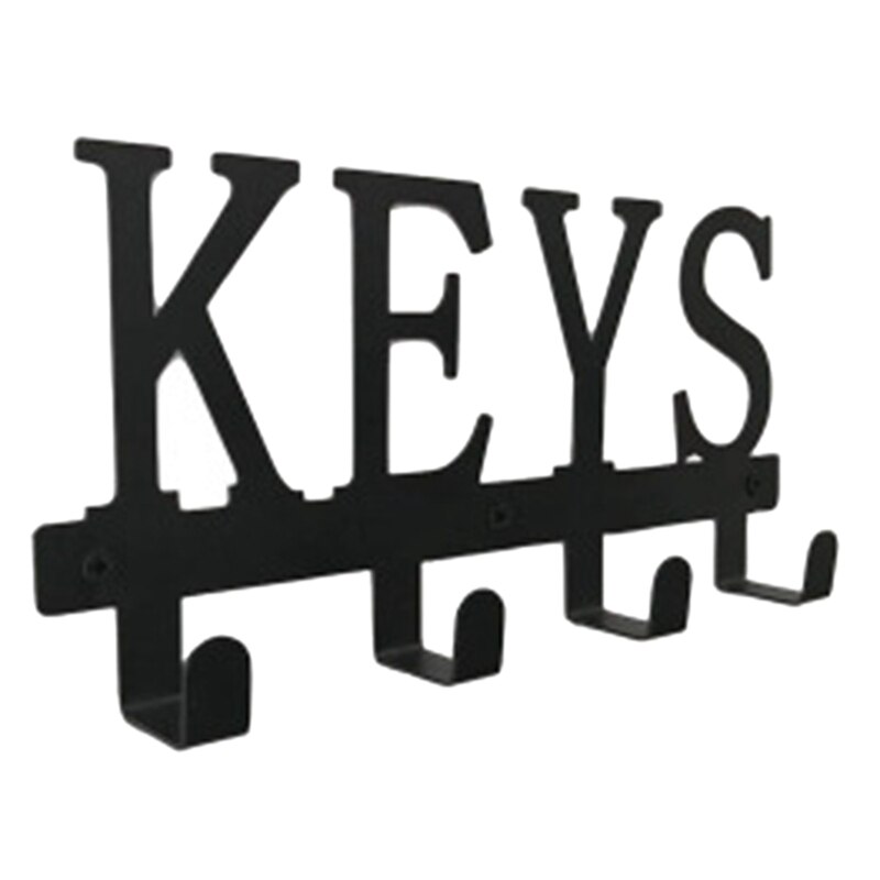 Hooks Cast Iron Key Rack Clothes Rack Robe Key Holder Home Wall Mounted Hat Hanger Kitchen Bathroom Wall Home Decoration