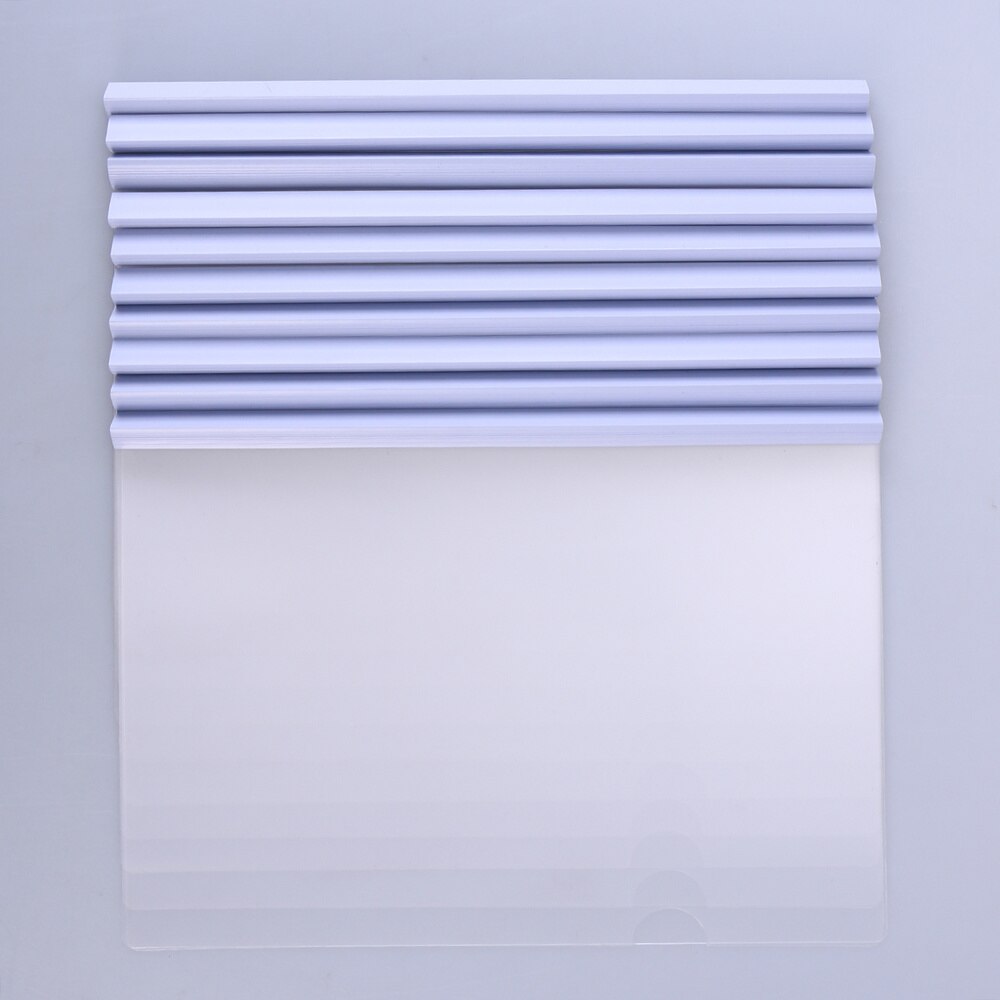 10pcs Transparent File Folder Sliding Bar Report Covers for A4 Report Display Cover Organizer Binder (White）: Default Title