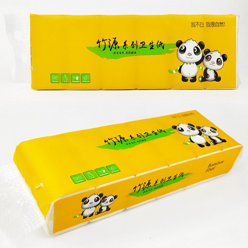 12 rollos de papel higiénico para el hogar con 4 capas de grosor y suave Antipiel sin agente fluorescente buena absorción de agua FP8