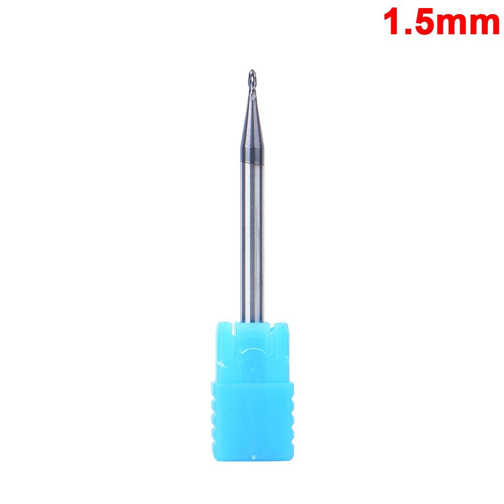 50mm ball nose end mill Drill Bit 2 flutes Endmills cnc end milling cutter for metal face and slot machining coated end mills: 1.5mm