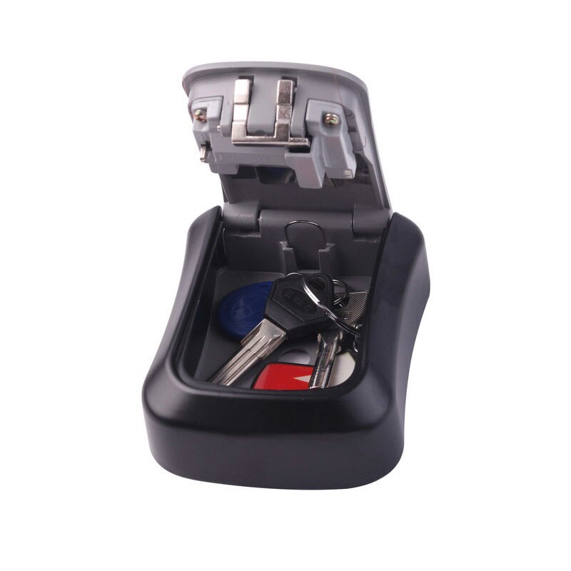 Wall Mount Key Storage Box Organizer Security Keyed Door Lock with 4 Digit Combination Password Zinc Alloy Secret Safe B99