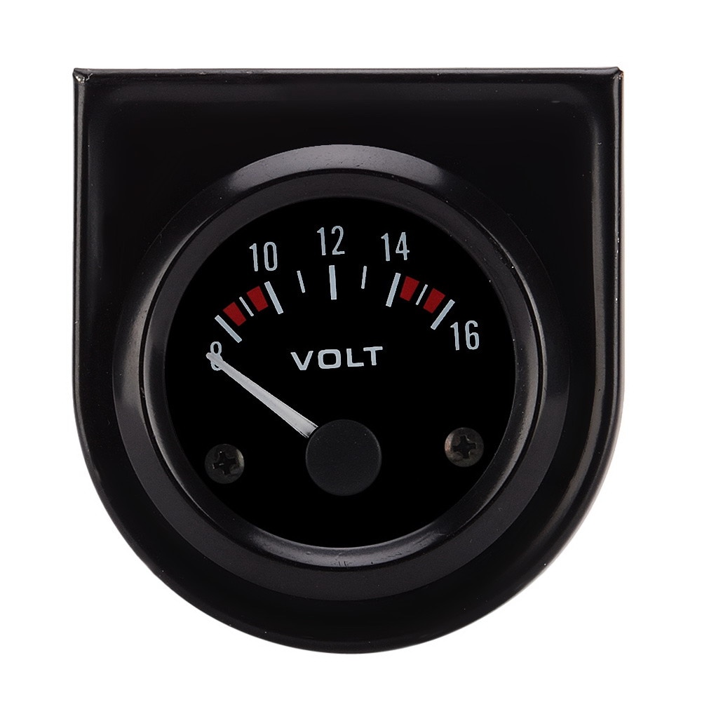VODOOL 52mm Universele 8-16V Voltmeter Auto Auto Volt Voltage Meter Gauge Meten Met LED Licht Voor auto Vrachtwagen RV Boot Motorfiets