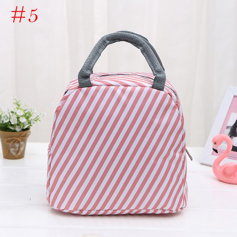 Portable Lunch Bag Women kids Thermal Insulated Lunch Box Tote Handbag Bento Pouch Dinner Container School Food Storage Bags