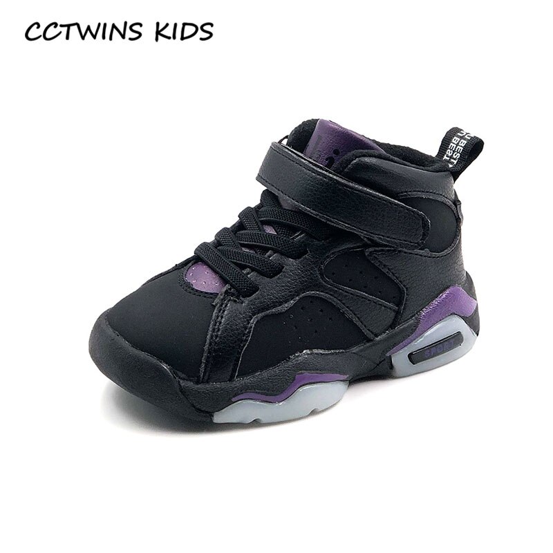 Cctwins børnesko vinter baby drenge mærke afslappede sko børn sport sneakers piger sorte varme sneakers  fs3115