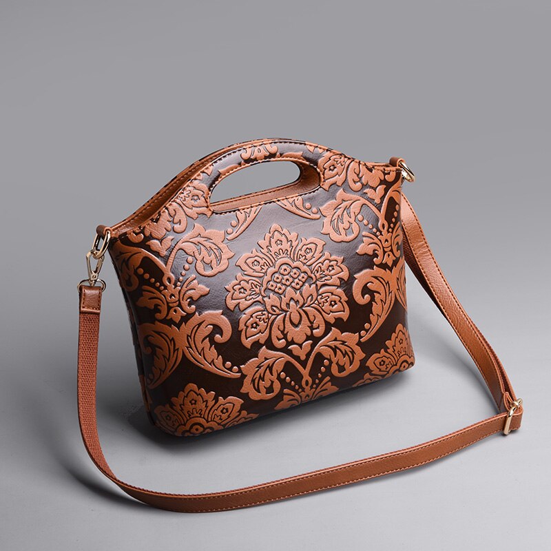 Klassisk dam handväska crossbody-väska i läder för kvinnor lyxigt märke kvinnor axelväska tygväska