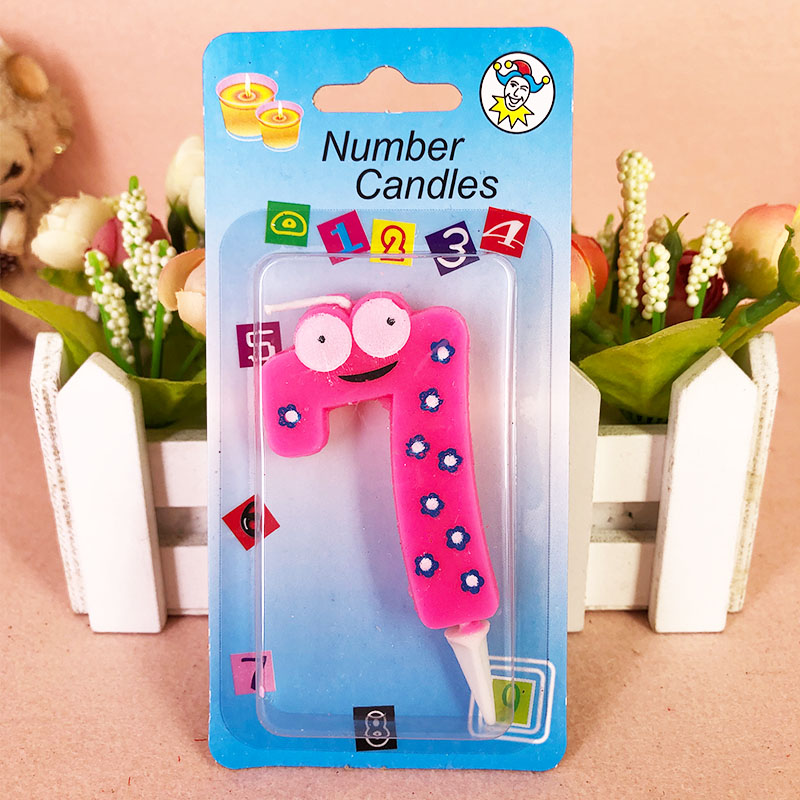 Suministros de velas para pastel de de cumpleaños para niños, CandleTopper de animales creativos, ojos grandes, coloridos, decoraciones para hornear magdalenas de boda: 7