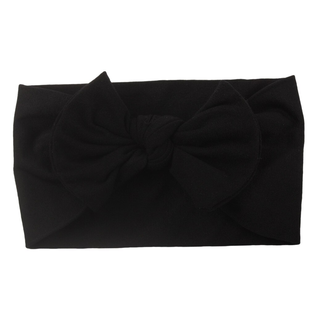 Haar Accessoires Meisjes Baby Peuter Solid Hoofdband Mini Hair Band Bow Hoofddeksels Elastiekjes Scrunchy L102