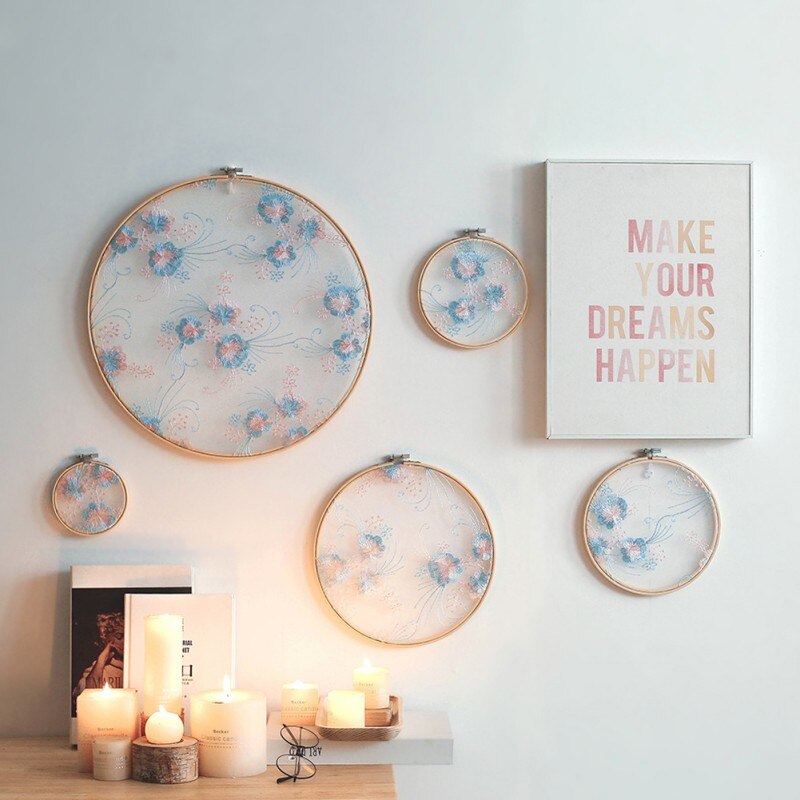 Hand made bamboo embroidery, stretch mesh embroidery, garden decoration, wedding decoration, display rack, bedroom