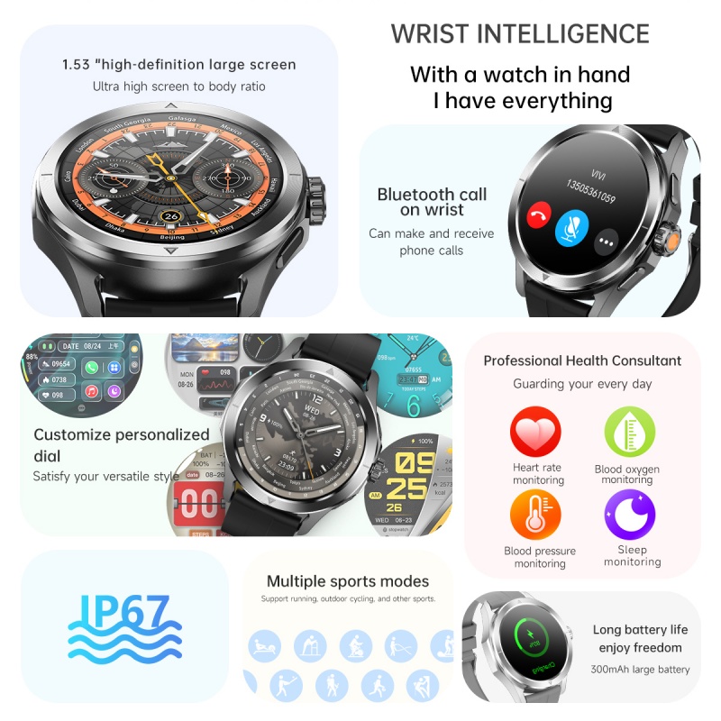 2025 novo s4 ultra relógio inteligente masculino amoled esporte ao ar livre nfc gps pista freqüência cardíaca à prova dwaterproof água bluetooth chamada smartwatch para xiaomi