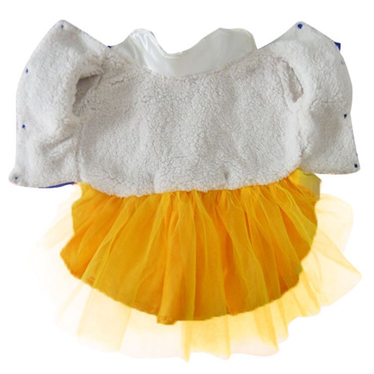 Luxury big large Dog Princess dress tutu skirt winter warm fleece golden retriever pitbull funny dog clothes costume