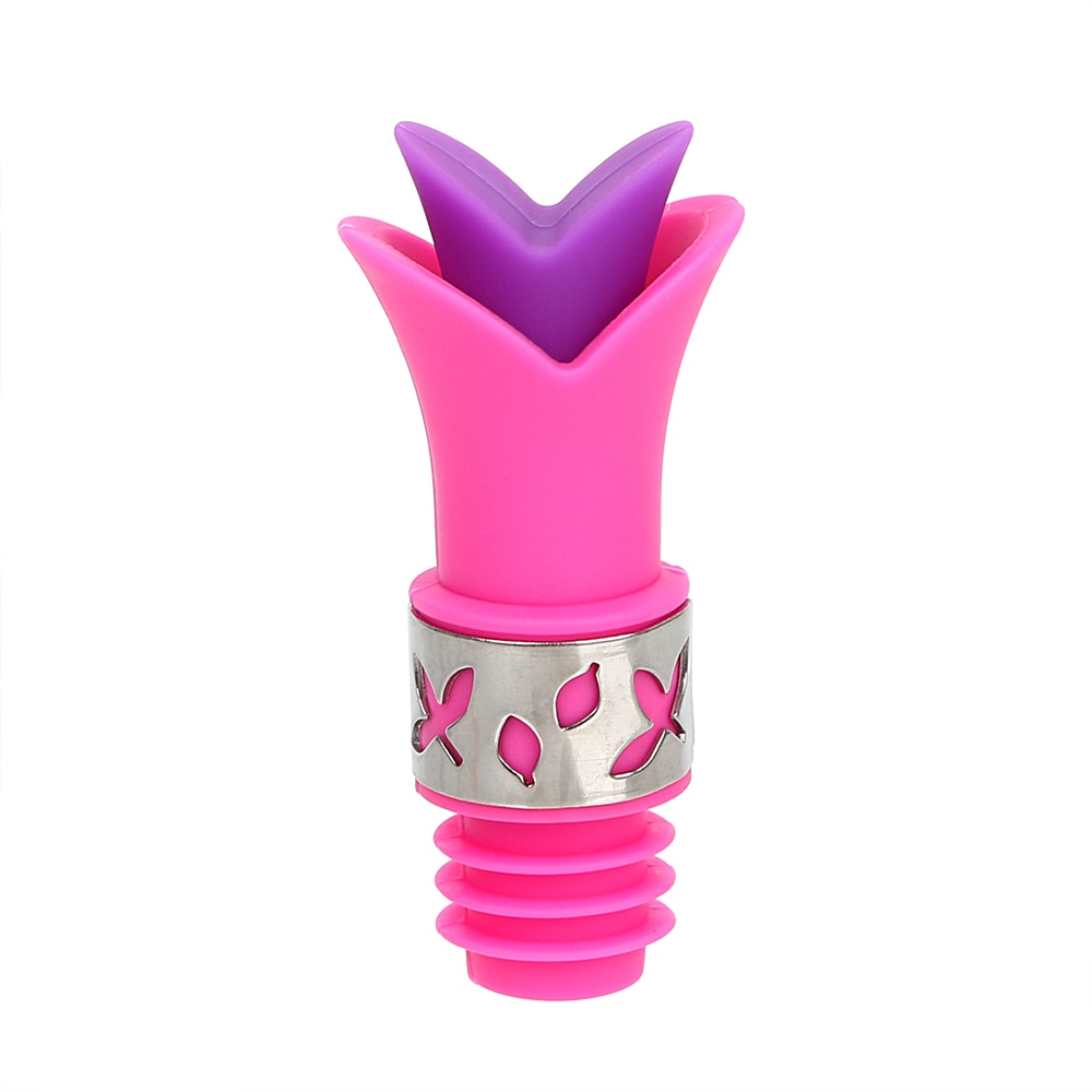 Niceyard 1 Pc Wijn Flessenstop Afdichting Fles Cap Kurk Plug Lelie Bloem Vacuüm Sealer Bar Gereedschap