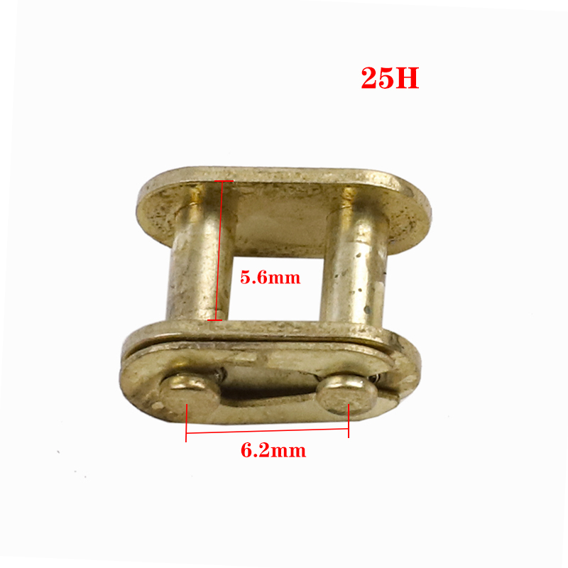 1 Uds. Eslabón de cadena primario/dorado 530/520/420/428/T8F/25H hebilla de bloqueo de cadena para 49CC Mini Moto Dirt Bike motocicleta ATV Scooter: Negro