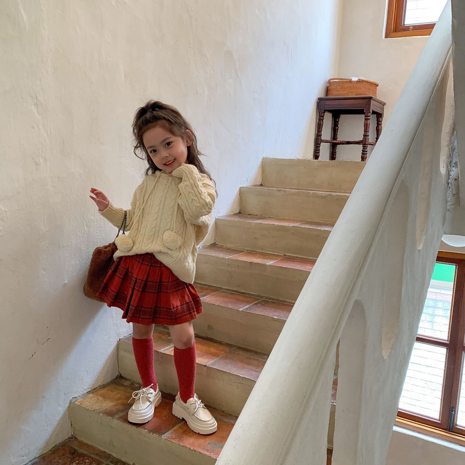 Autumn Girls Plaid Skirt Kids Skirts