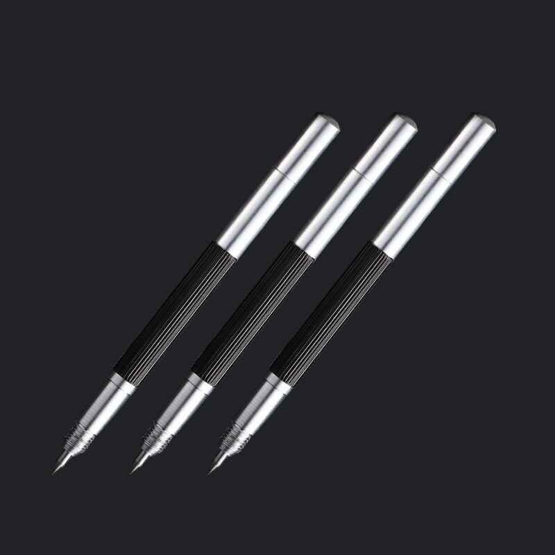 1PCs Portable Alloy Double-headed Tip Scriber Pen Marking Engraving Tools Glass Ceramic Marker Underlined Pen Hand Tools