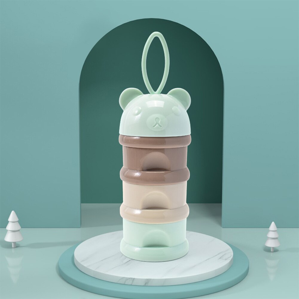 3 / 4 schichten Milchpulver Kasten Tragbare Baby Lebensmittel Lagerung Kasten Ätherisches Getreide Karikatur Kleinkind tapsen Snacks Container: 8