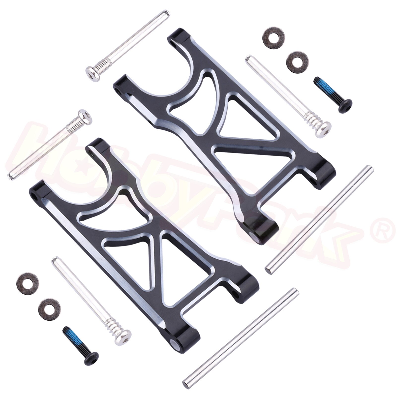 Hobbypark Aluminum Suspension Arms Set (Front &amp; Rear) for Arrma 1/10 Granite 4X4, Big Rock, Senton